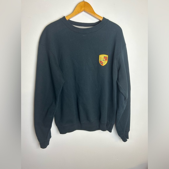 Champion Ecco Porsche Black Sweatshirt Size M minimalist Old money unisex VTG